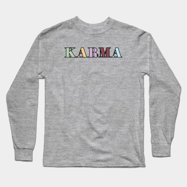 Eras Tour Karma Long Sleeve T-Shirt by Likeable Design